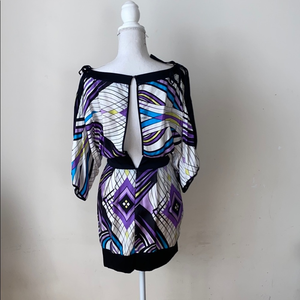 Geometric Silk Dress - Picture 3 of 3